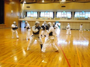 近畿大学日本拳法部、夏合宿、三日目から