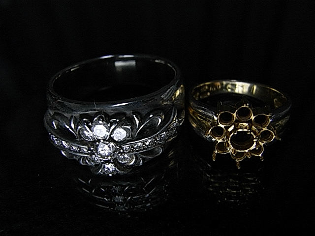 フローラルクロスリング、クロスダイヤパヴェプラス4　と命名