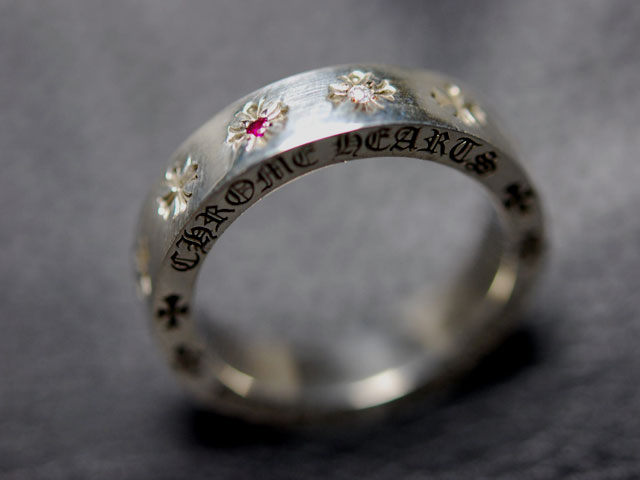 スペーサーリング6mm ダイヤ＆ルビーカスタム