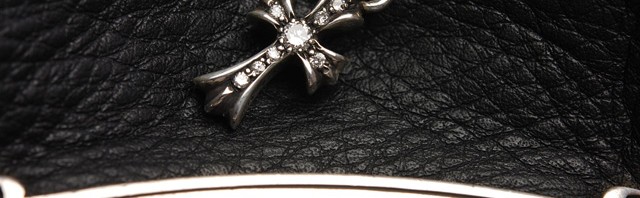 クロムハーツ　chrome hearts CHクロスベビーファットチャーム　ダイヤパヴェー