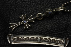 クロムハーツ、1ボールタイニーCHクロスチャーム、2ブルーサファイヤ