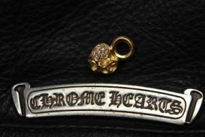 クロムハーツ、22K ゴールド・チャーム・スタック・ハート#B