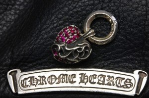 クロムハーツ、ハートペンダント、ルビーパヴェ