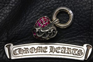 クロムハーツ、ハートペンダント、ルビーパヴェカスタム