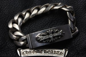 クロムハーツフローラルIDブレスレット ダイヤパヴェカスタム