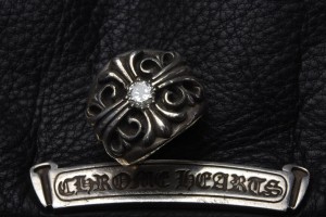 クロムハーツ　キーパーリング1ダイヤカスタム