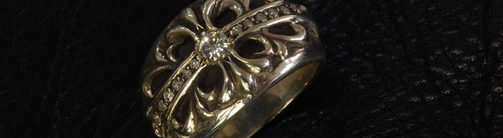 クロムハーツの指輪、カスタム後