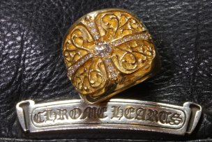 クラシックオーバルリング22Kパヴェダイヤ