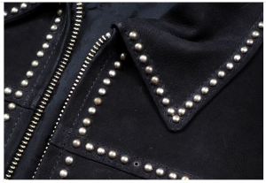 修理前の革ジャン