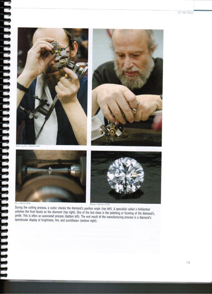 ダイヤカッティング中