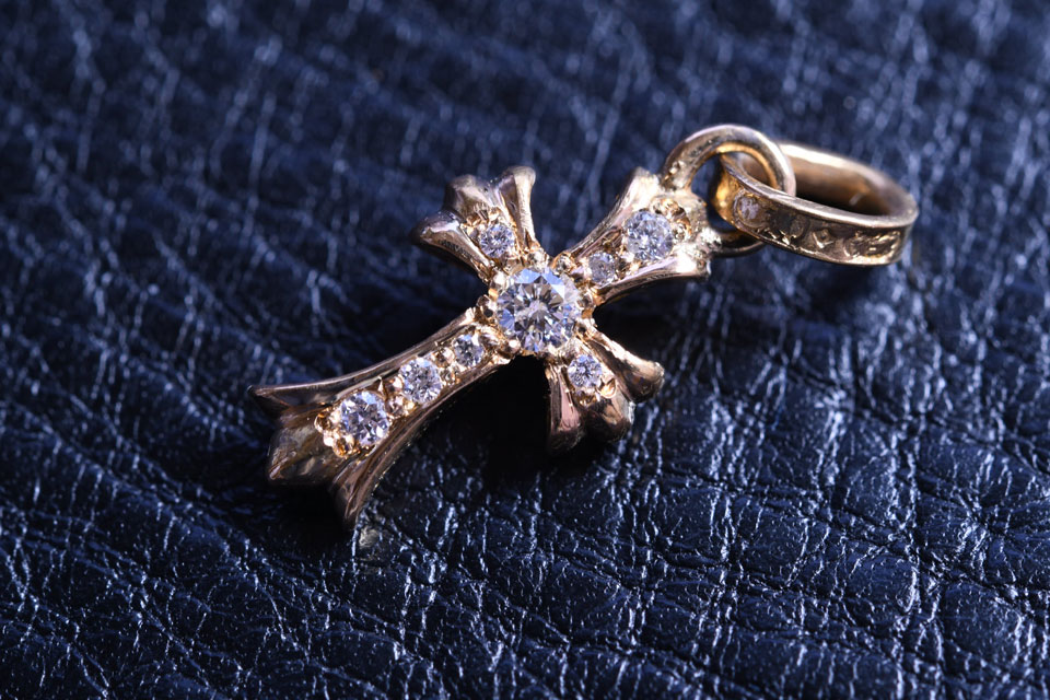 22K ベビーファット パヴェダイヤ 爪修復 完成