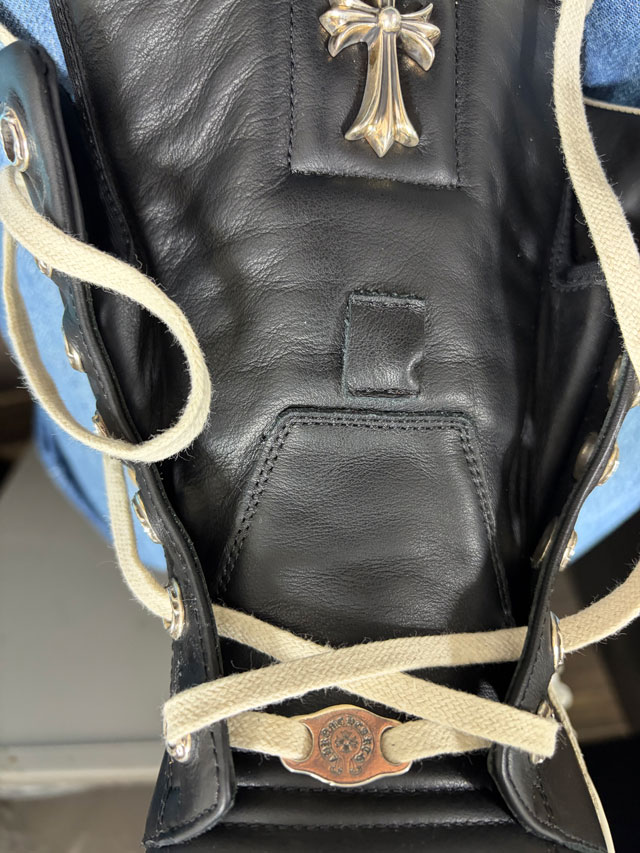 クロスモチーフも移植して紐を通します