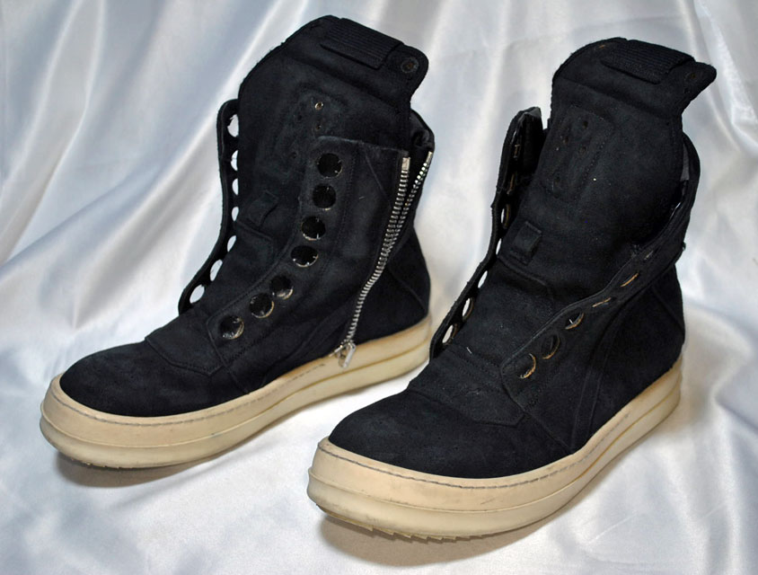 シルバーパーツを全て外したリックオウエンススニーカー